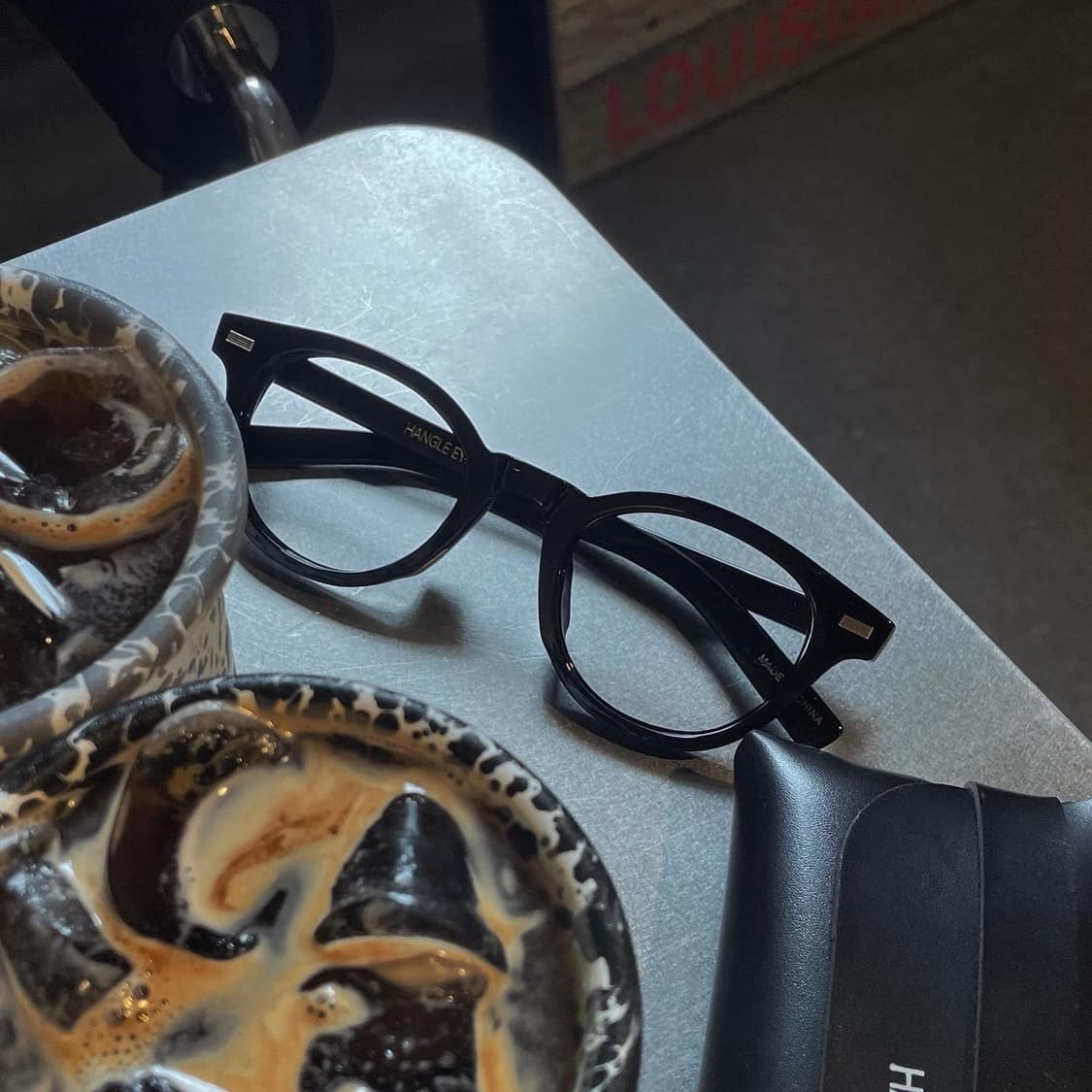 한글안경 성수 블랙_ 뿔테 안경 상품이미지1