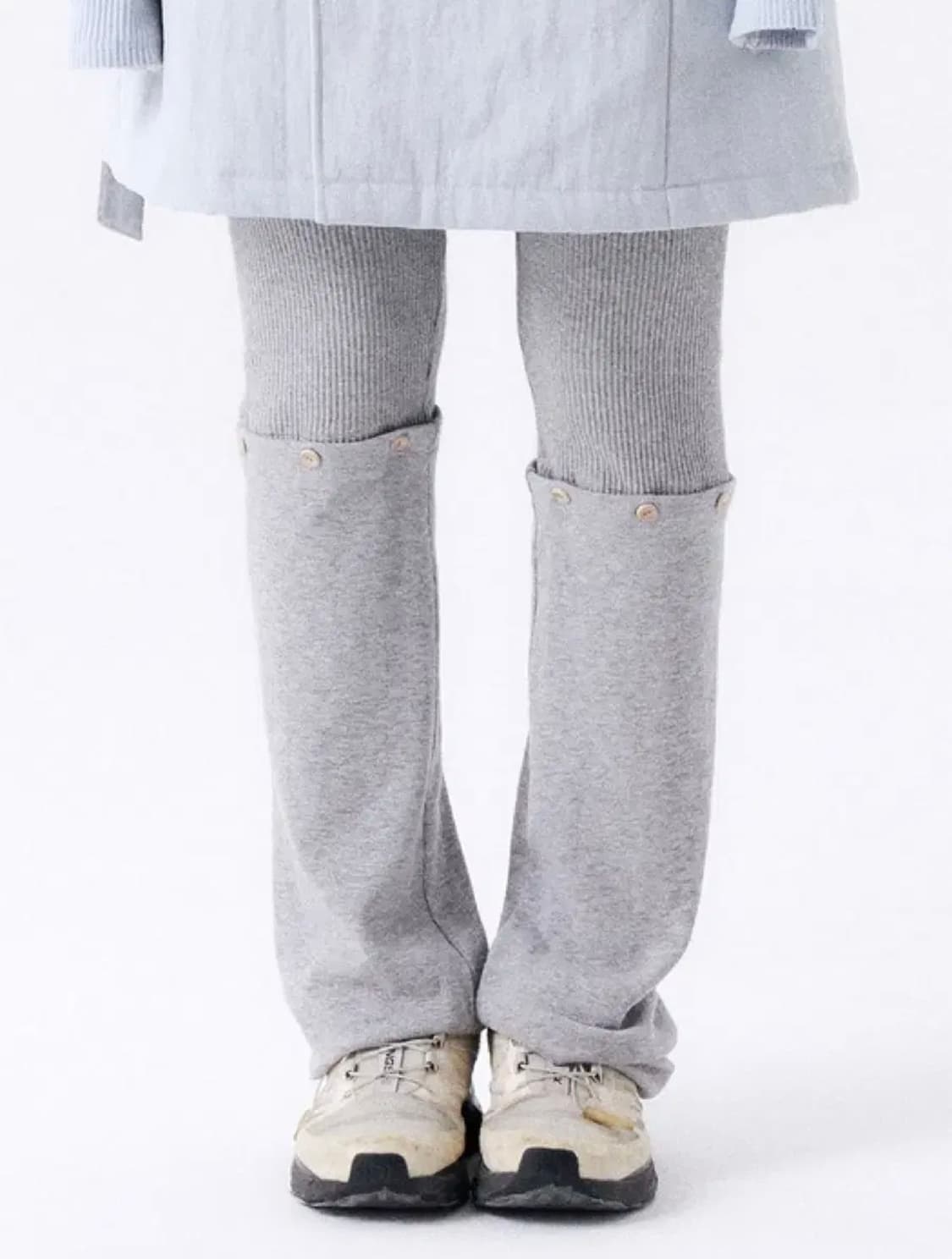 할로미늄  2 WAY LEGGINGS 그레이 색상 새상품 상품이미지2