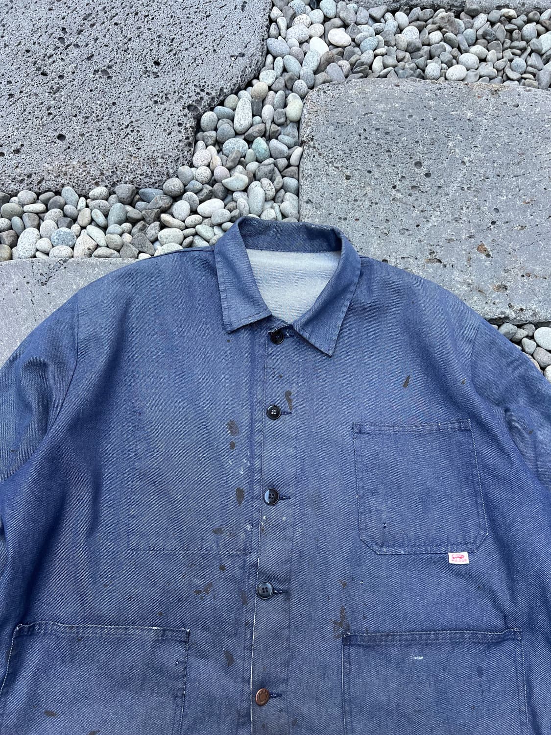 BIG SIZE DISTRESSED DENIM 빅사이즈 프렌치워크자켓 상품이미지6