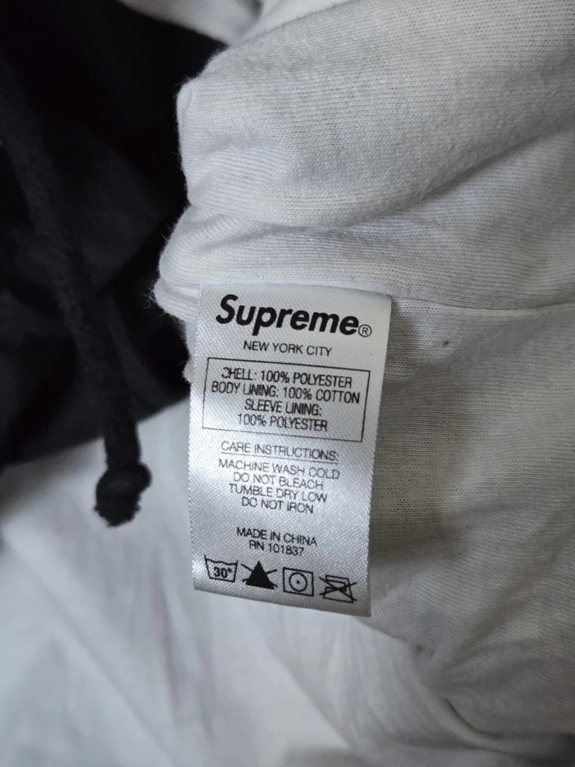 18SS 슈프림 x 스핏파이어 코치 자켓 블랙 상품이미지3