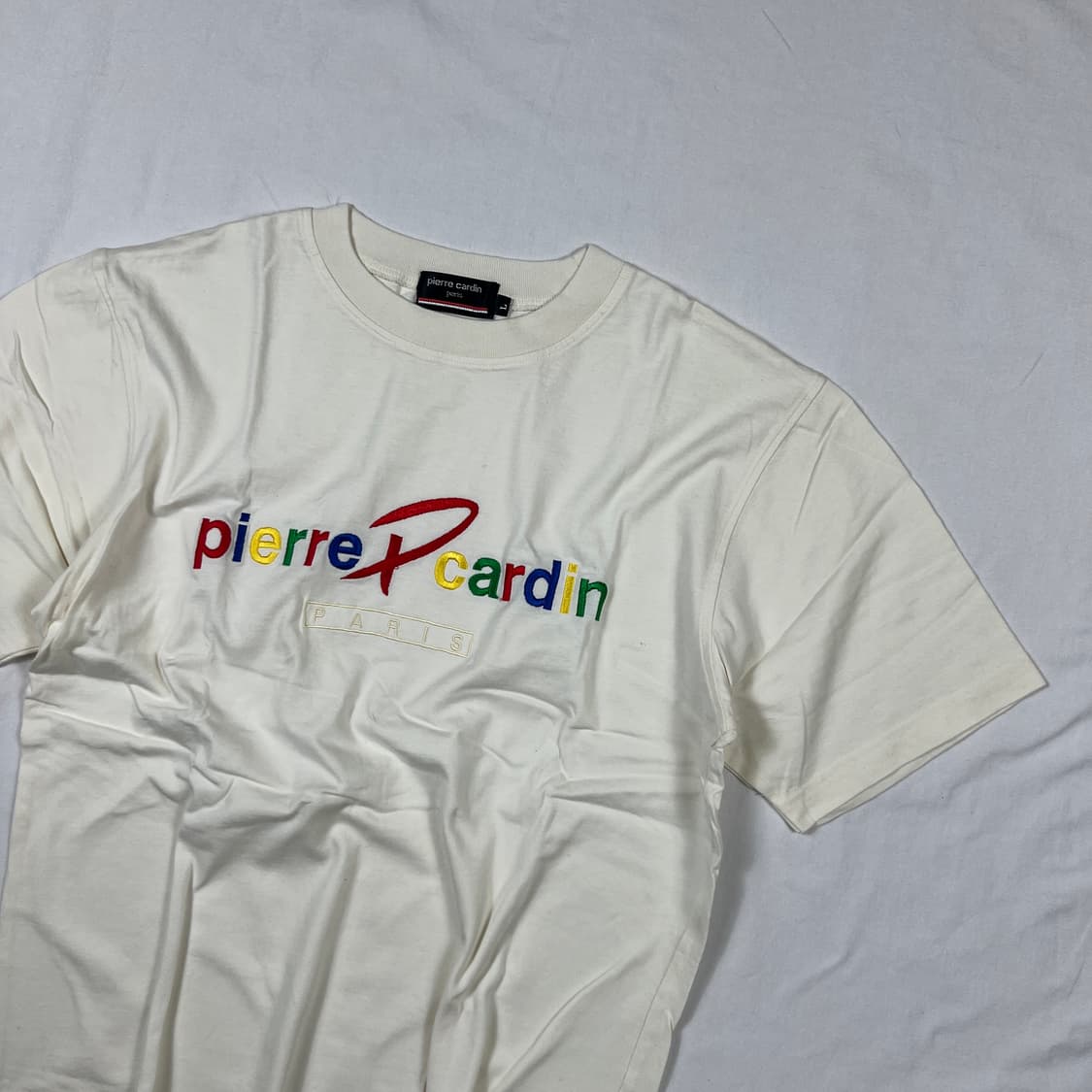 피에르가르뎅 pierre cardin 멀티컬러 로고 반팔티 상품이미지3