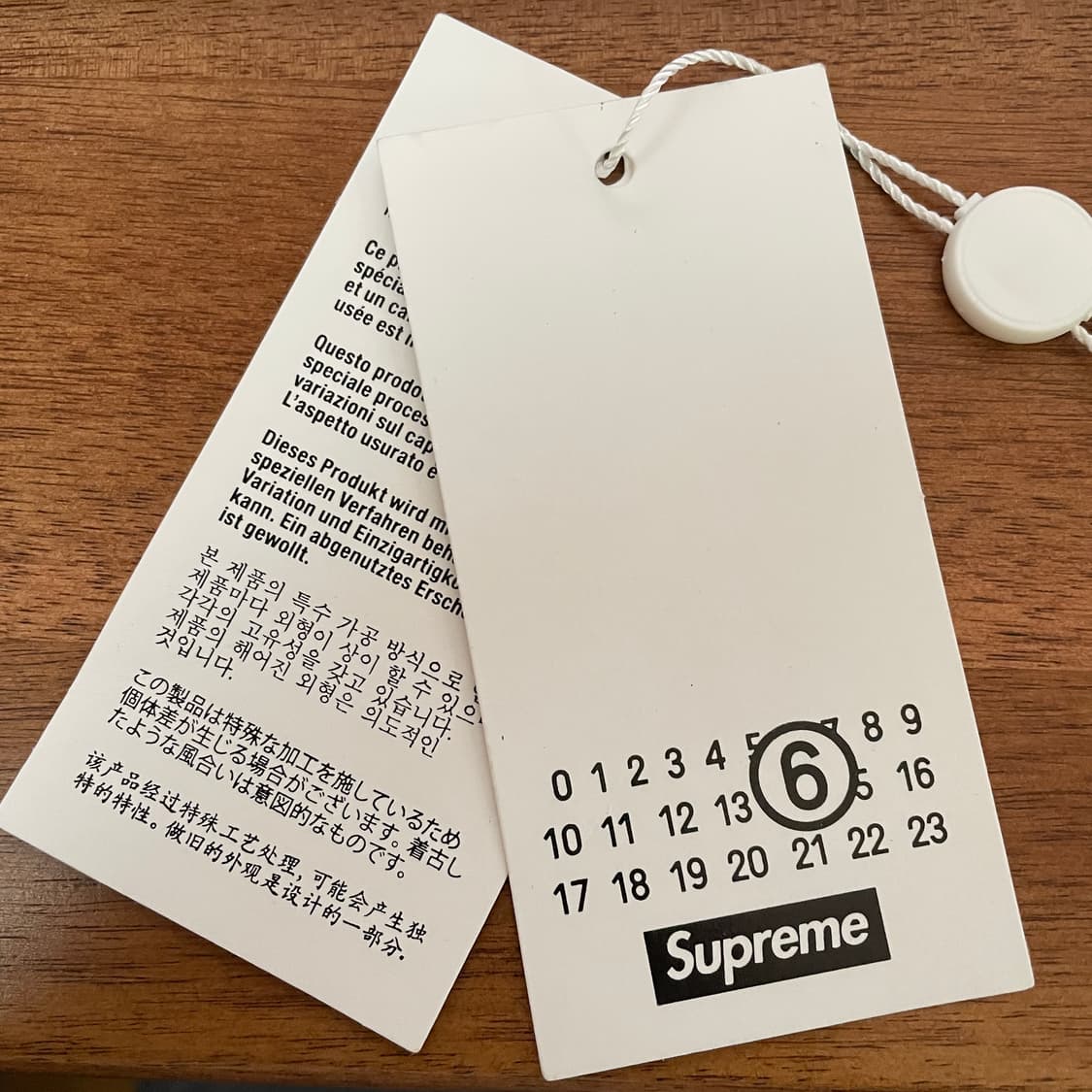 슈프림 MM6 페인티드 캠프캡 블랙 24SS 상품이미지9