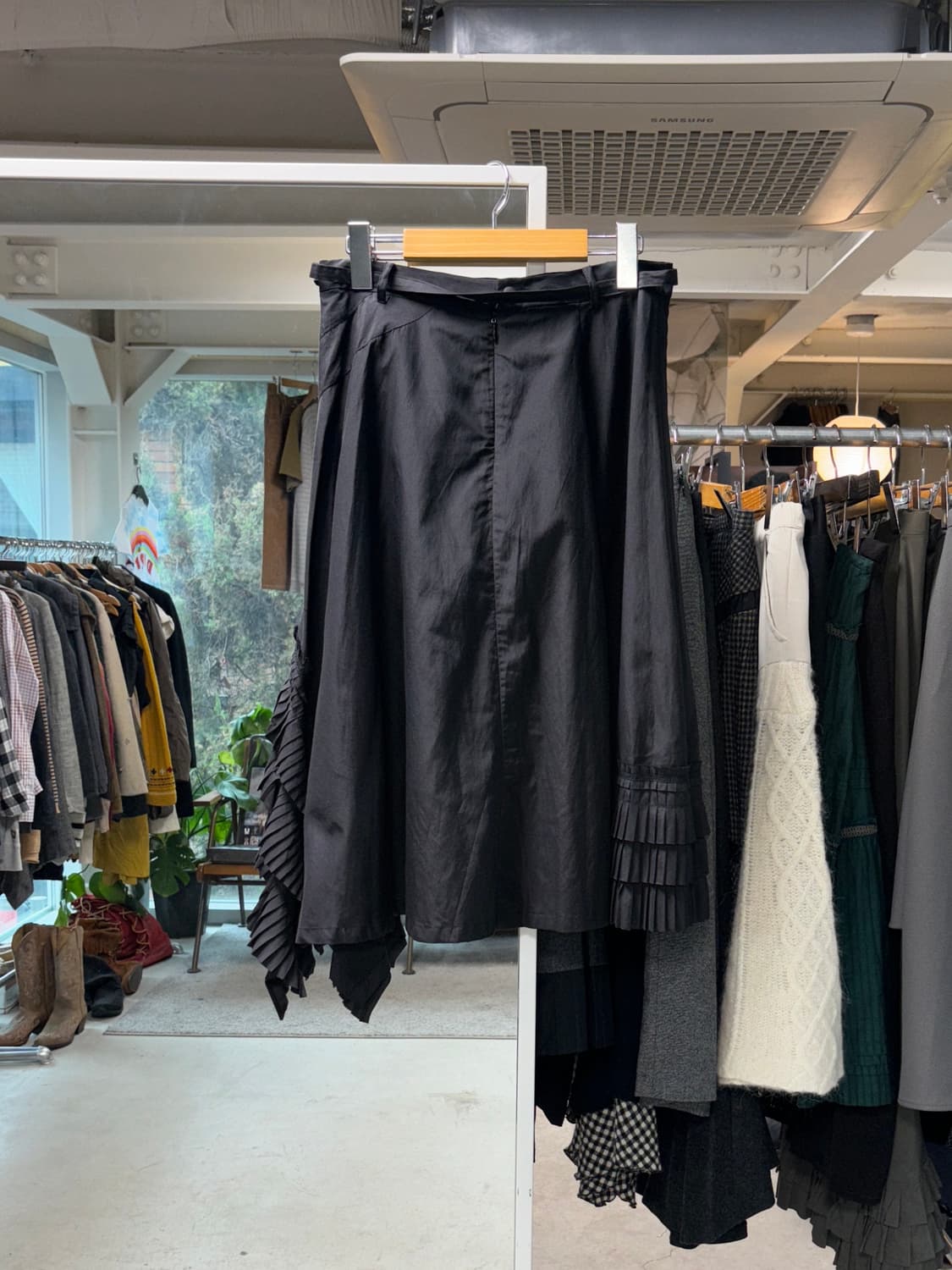 아츠로 타야마 비대칭 프릴 스커트 상품이미지2