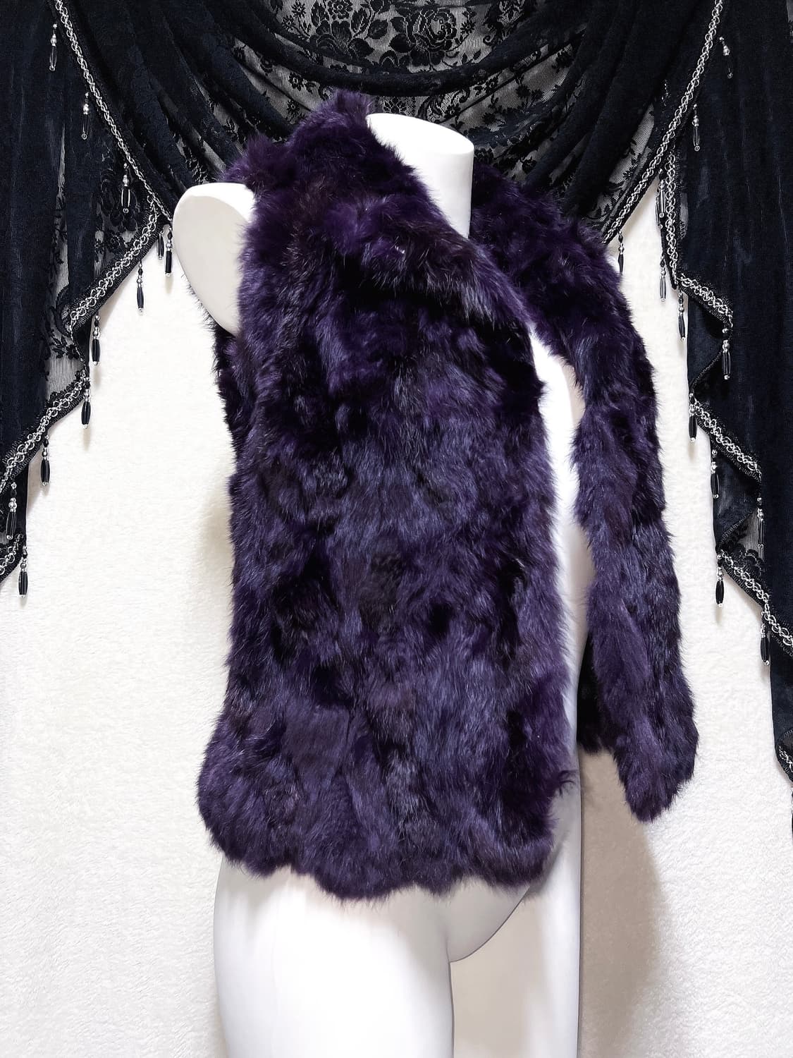 로맨틱고딕 고스펑크 락시크 래빗퍼 베스트 조끼 페어리그런지 갸루 핀터나나 상품이미지8