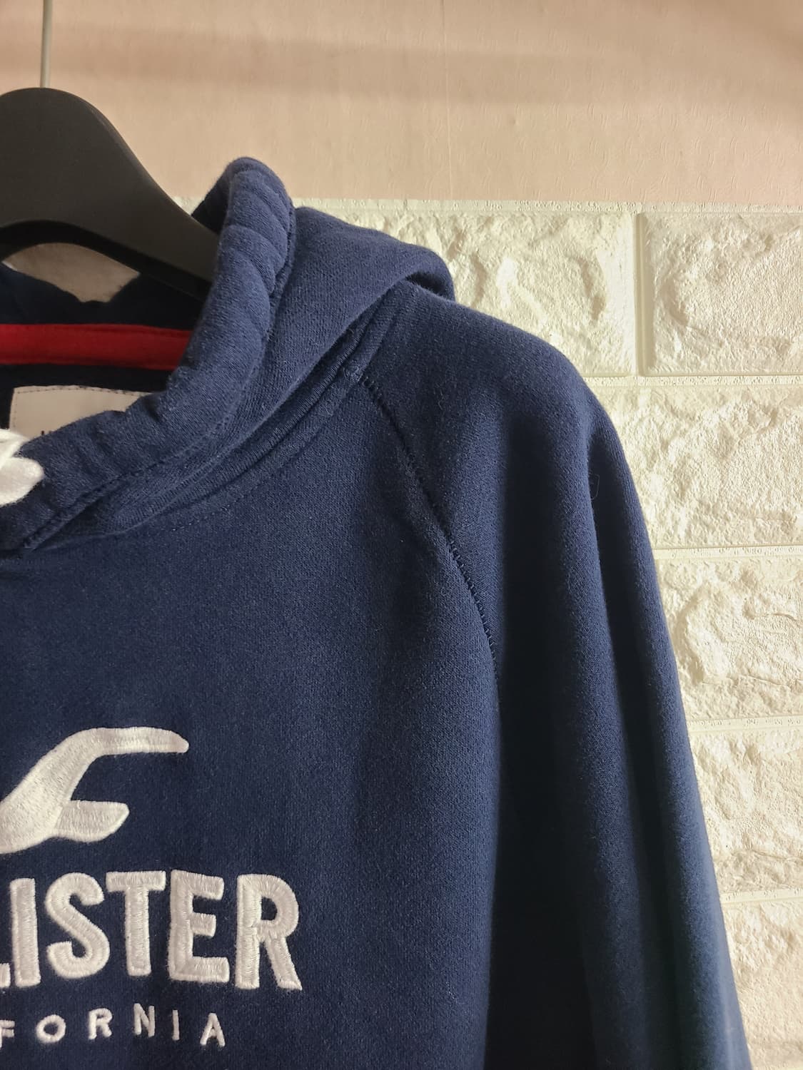 홀리스터 네이비 기모 후드티(라지) 상품이미지3