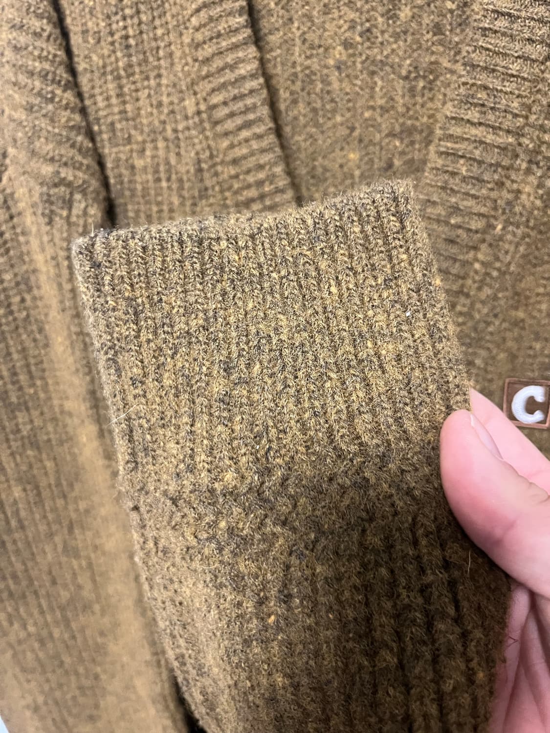 커버낫 COVERNAT  브라운 울 가디건 XL 상품이미지4