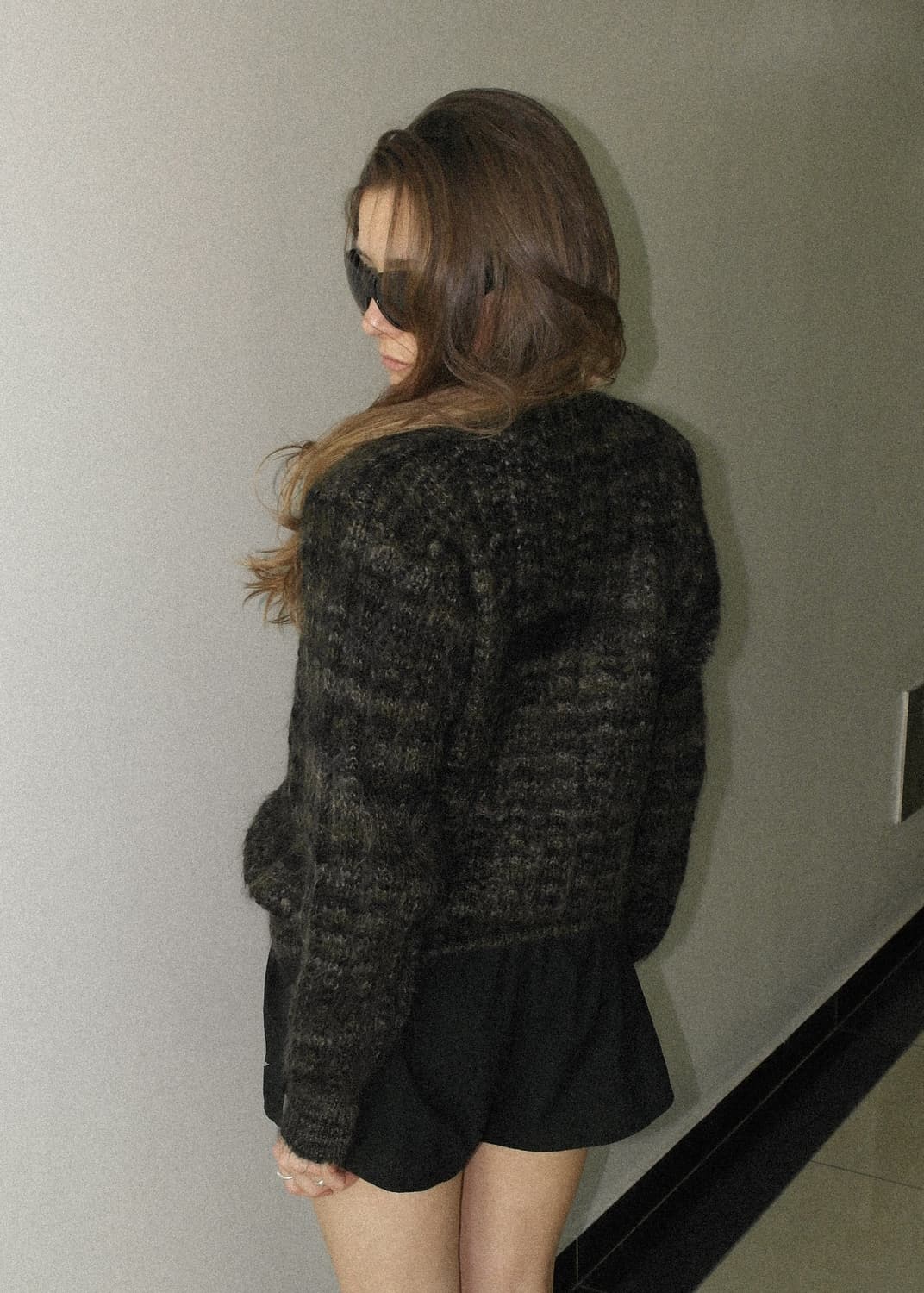 모헤어 니트 버튼 스웨터 상품이미지4