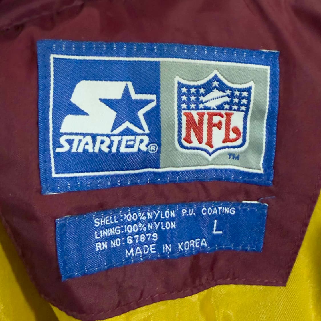 스타터 레드 스킨스 올드스쿨 바람막이 상품이미지6