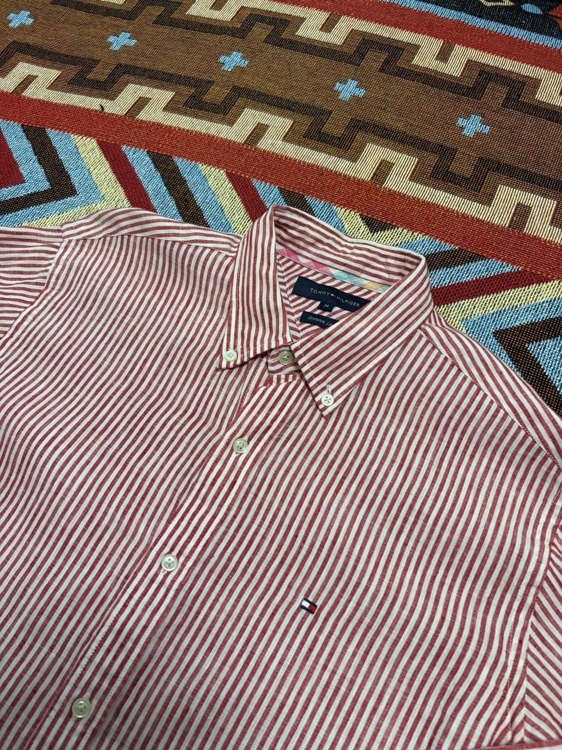 Tommy hilfiger 타미힐피거 프리미엄 린넨 셔츠 스트라이프 상품이미지3
