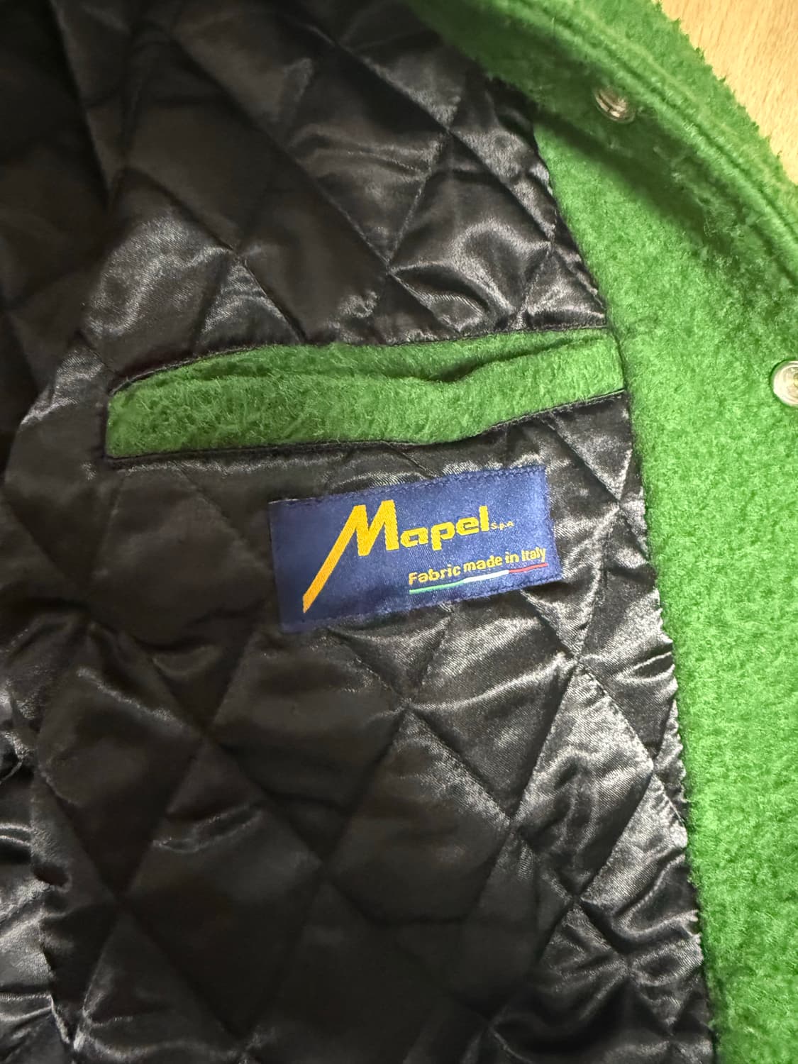 스투시 카센티노 울 그린 바시티S사이즈 상품이미지8