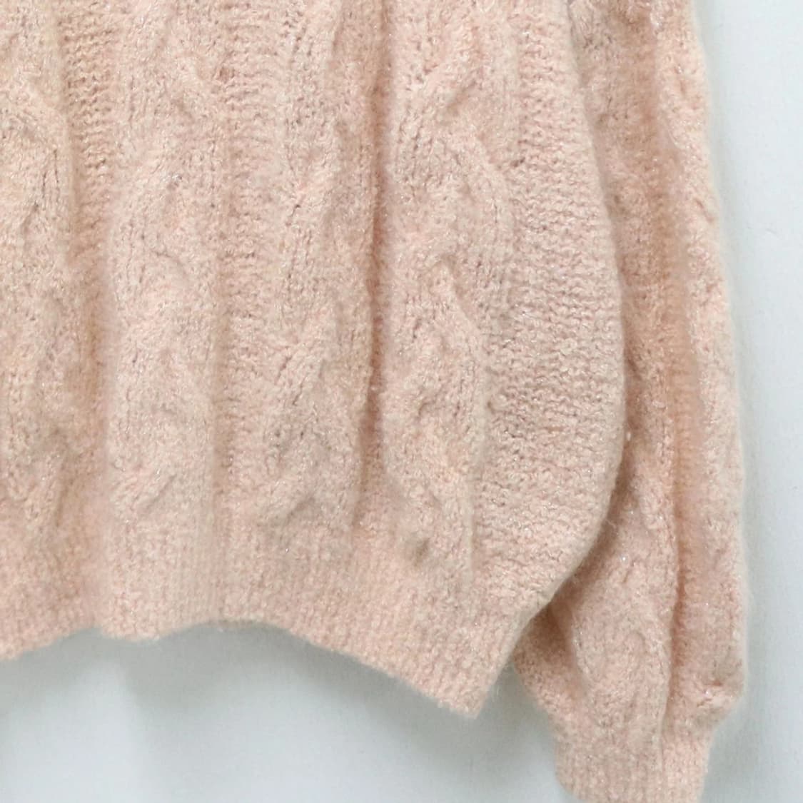 COSTA SERA 그레이 플라워 자수 울 혼방 니트 60760 상품이미지4