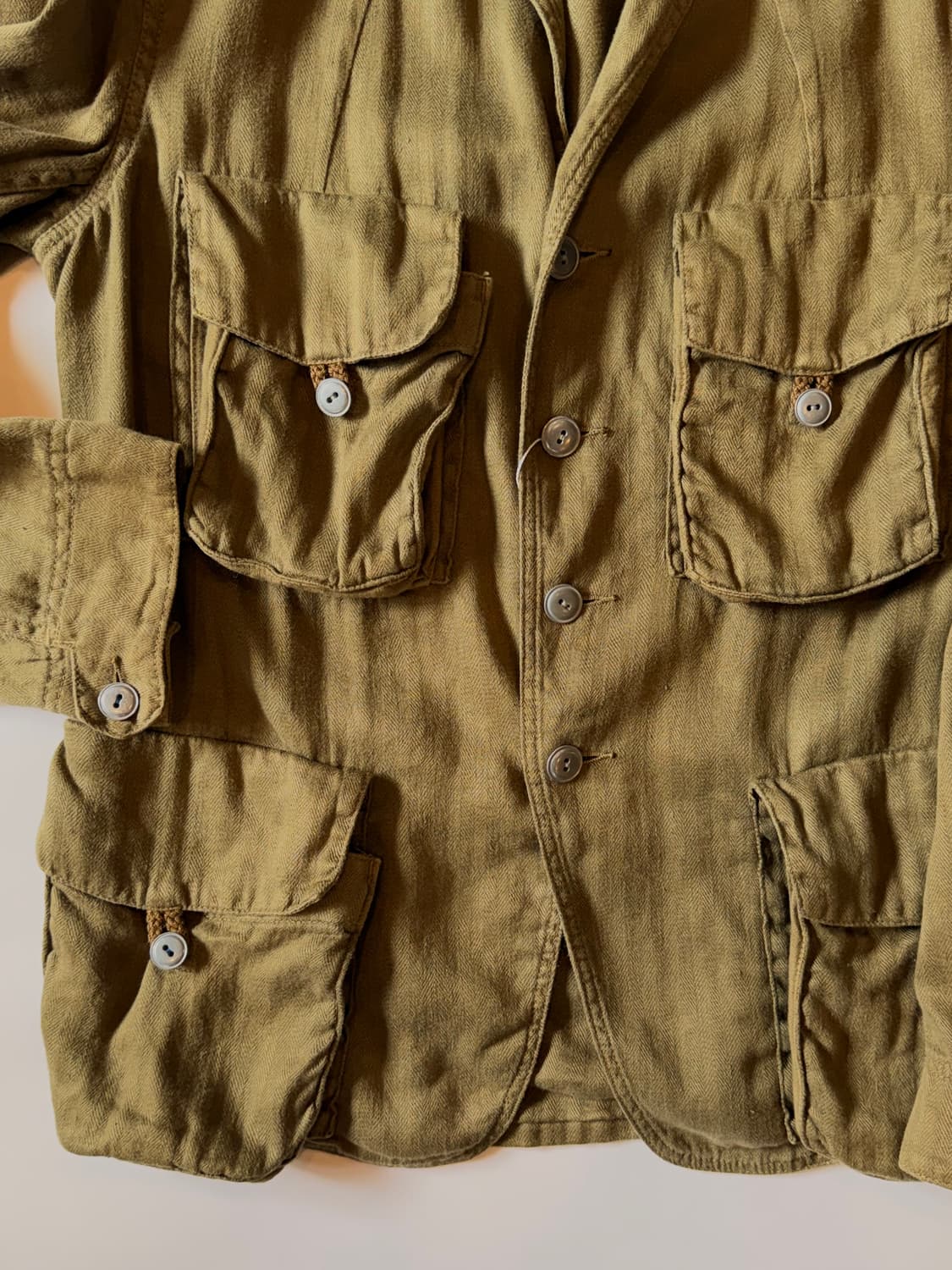 OLD KAPITAL HERRINGBONE HUNTING JACKET 상품이미지4