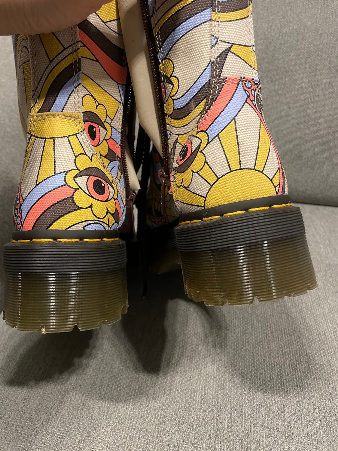 닥터마틴 제이든 패턴 사이드 집업 부츠 uk6 상품이미지3