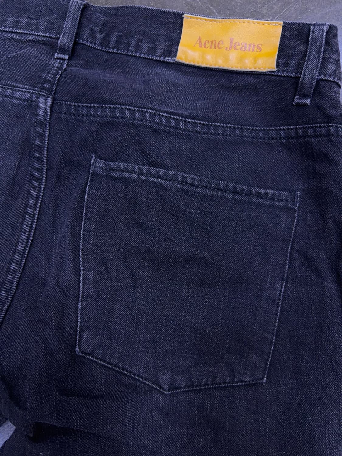 아크네 스튜디오 진 블랙 빈티지 워싱 데님팬츠 스트레이트핏 30 상품이미지6