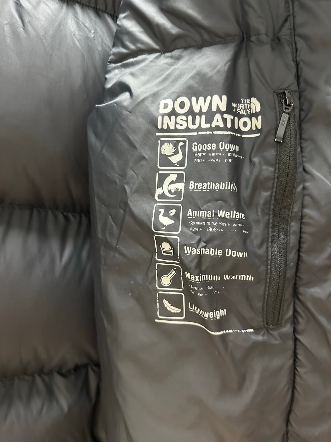 노스페이스 눕시 패딩 블랙 95(M) 상품이미지4