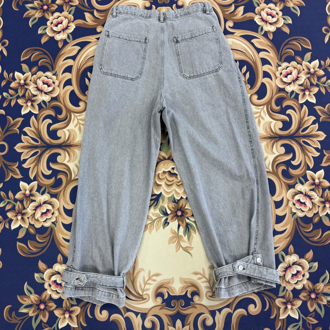 (32)자라 Zara 와이드 데님팬츠(그레이) 상품이미지4