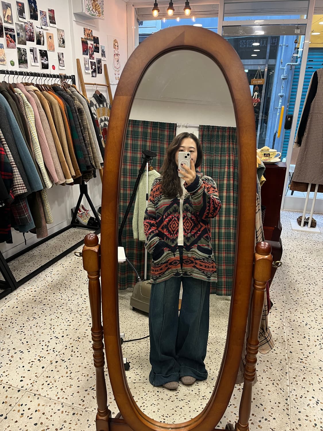 에스닉 패턴니트 가디건 상품이미지4