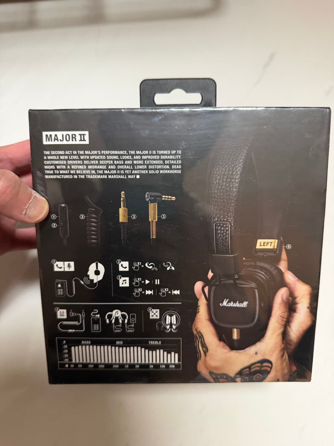 마샬 메이저 2 유선 헤드폰(Marshall Major II Wired  상품이미지2
