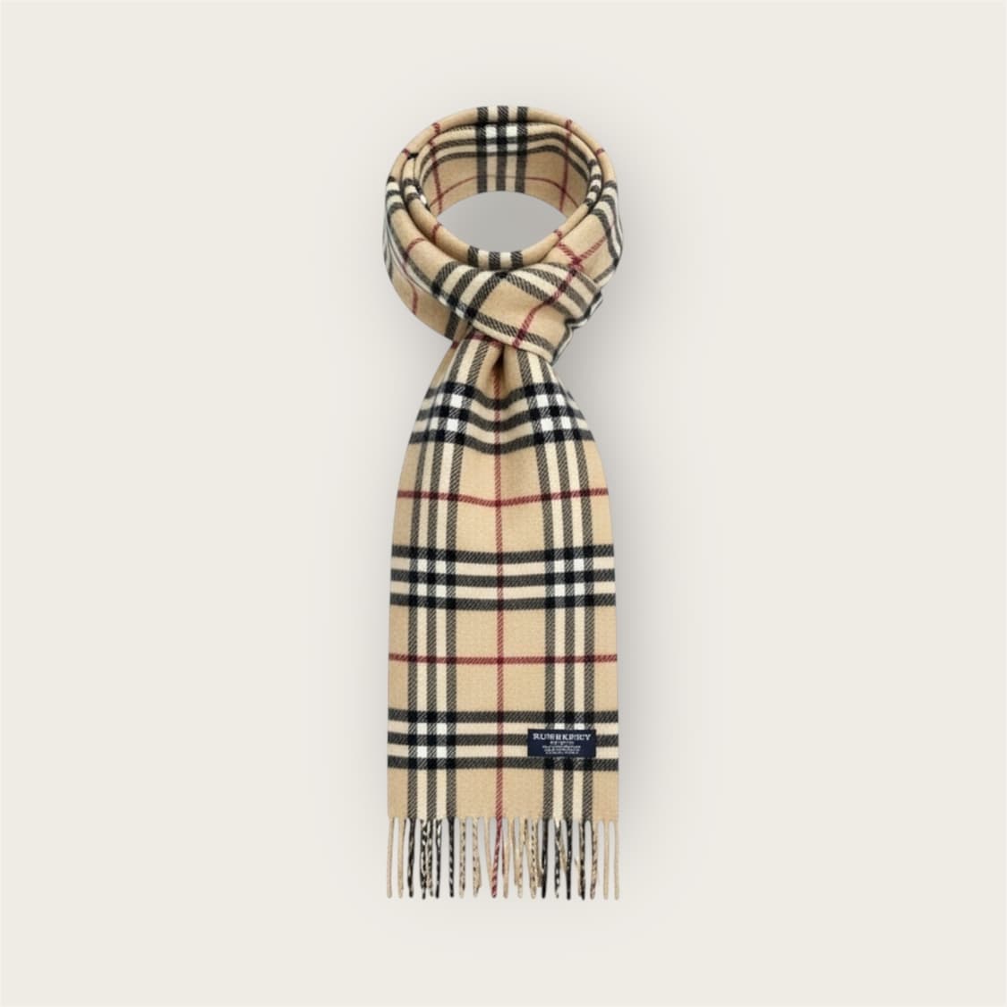 버버리 램스울 노바체크 베이지 머플러 상품이미지1