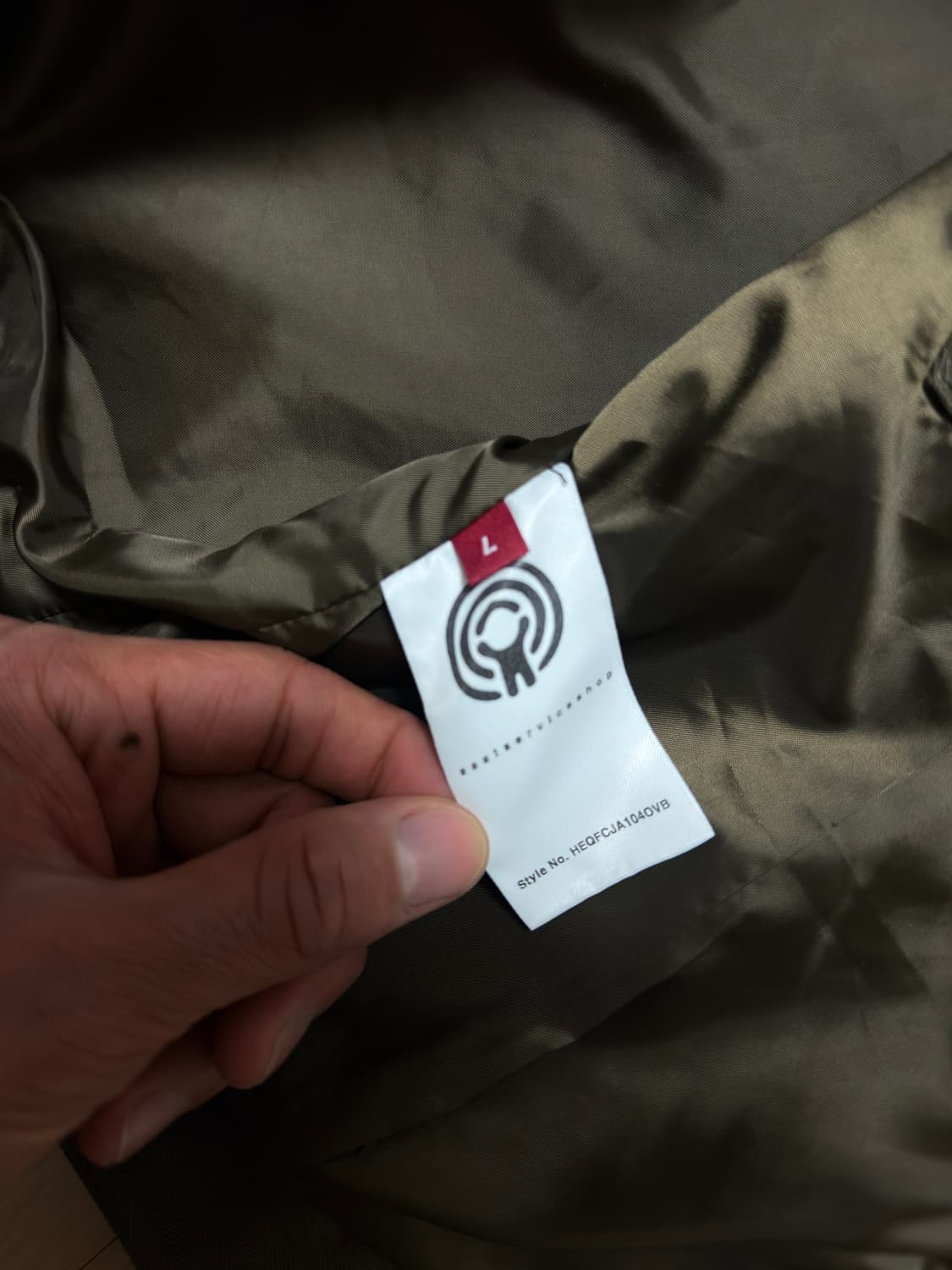 이스트서비스샵 / 웰트 포켓 워시드 코튼 트러커 / 올리브카키 / L 상품이미지5