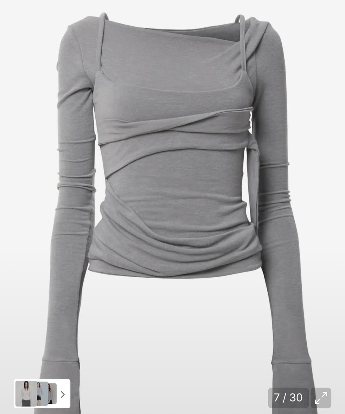 플레어업 Layered Bustier Long Sleeve 상품이미지2