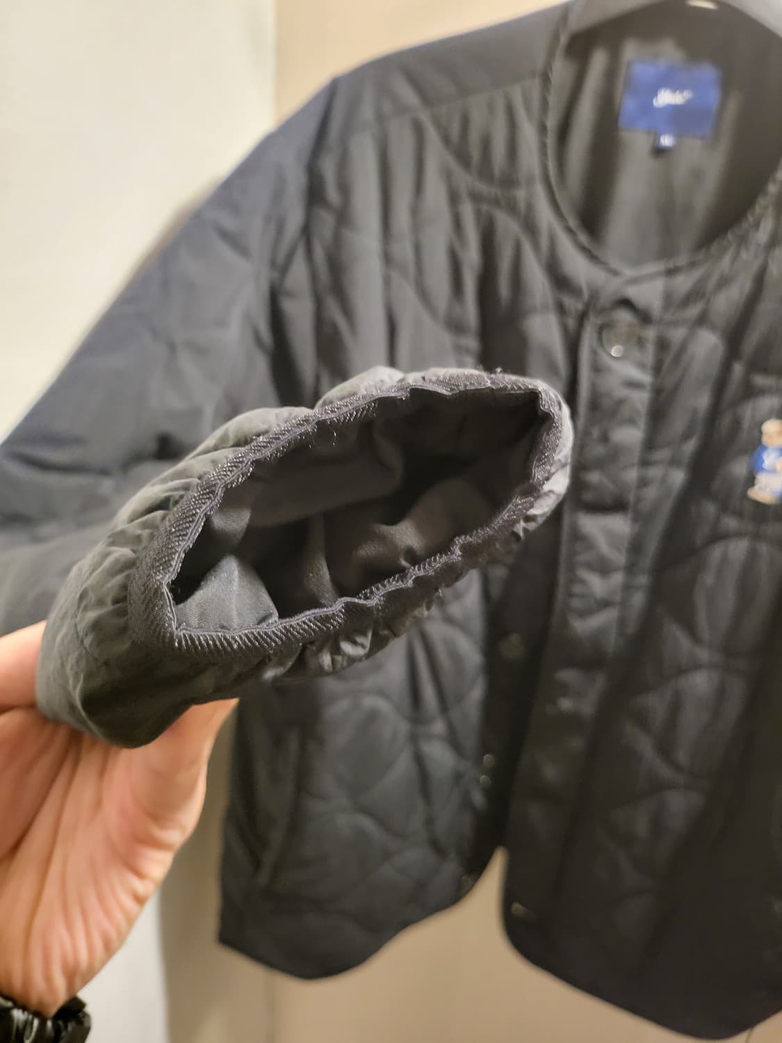 Yale 예일 퀼팅 경량패딩 자켓 블랙 XL 상품이미지2