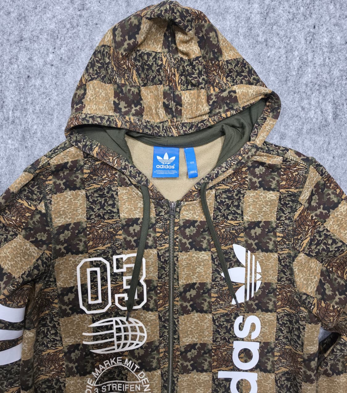 아디다스 카모 크랙 후드집업 105 상품이미지4