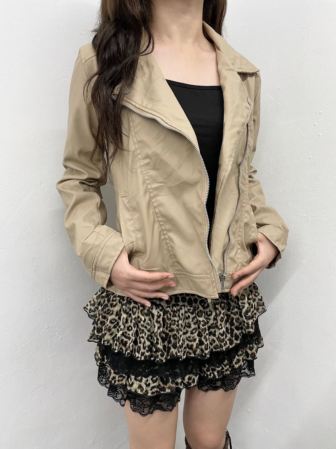 세실맥비 브라운 라이더자켓 상품이미지4