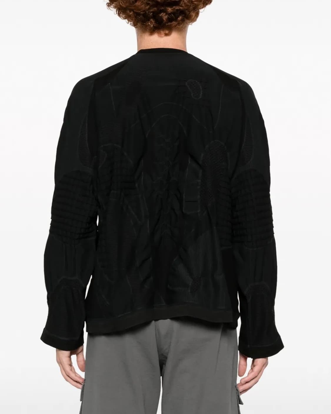 [L] ROA 오버사이즈 3D 니트 블랙 상품이미지3