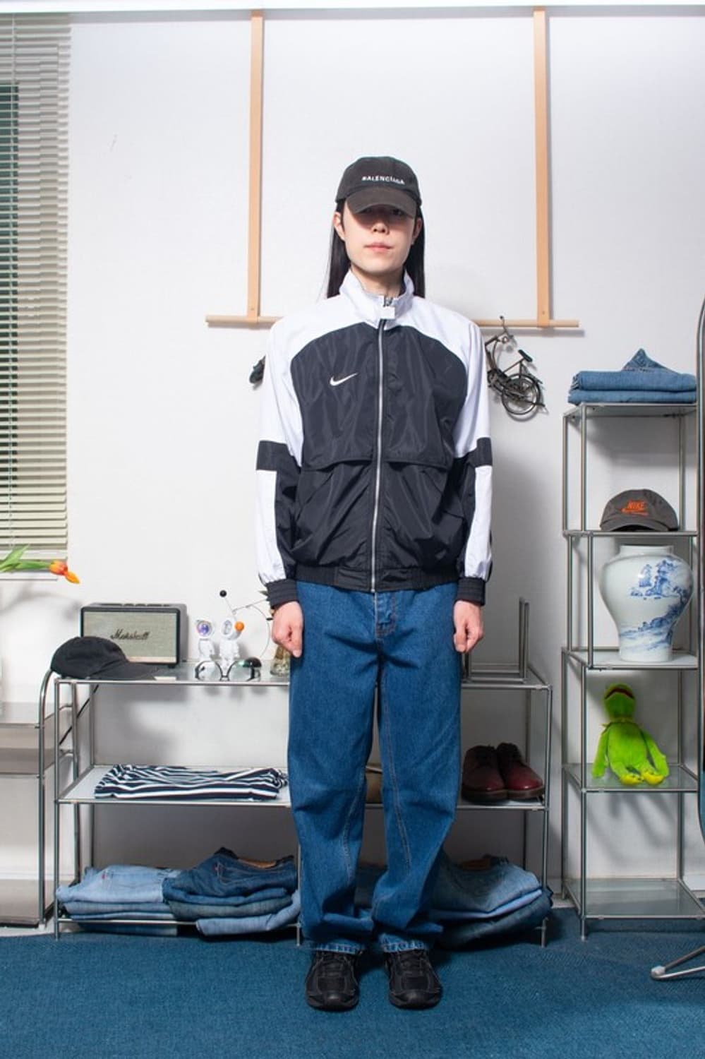 90S 나이키 범고래 바람막이 점퍼 윈드브레이커 자켓 N467 상품이미지4