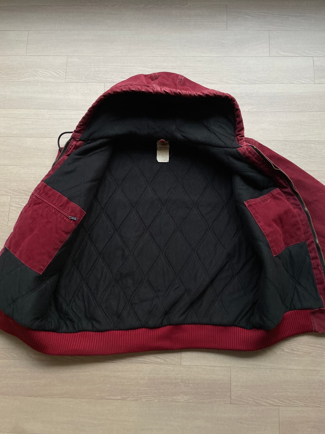 칼하트 j130 CRI 크림슨 액티브 자켓 샌드스톤 상품이미지7