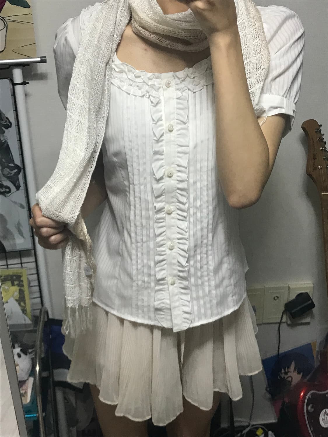 페어리 블라우스 + 프릴 치마바지 SET 상품이미지2