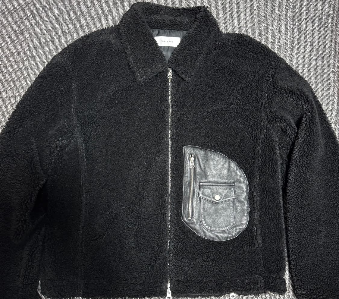 토니웩 레더 후리스 블랙 (L) 상품이미지1