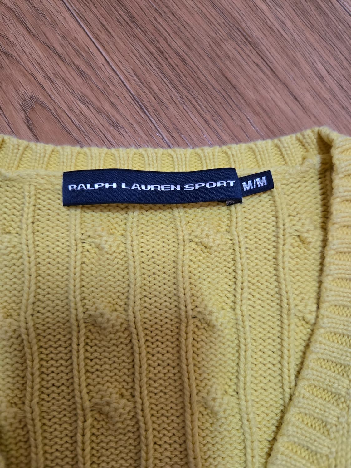 폴로 랄프로렌 스포츠 정품 여성 브이넥 케이블 니트 상품이미지6