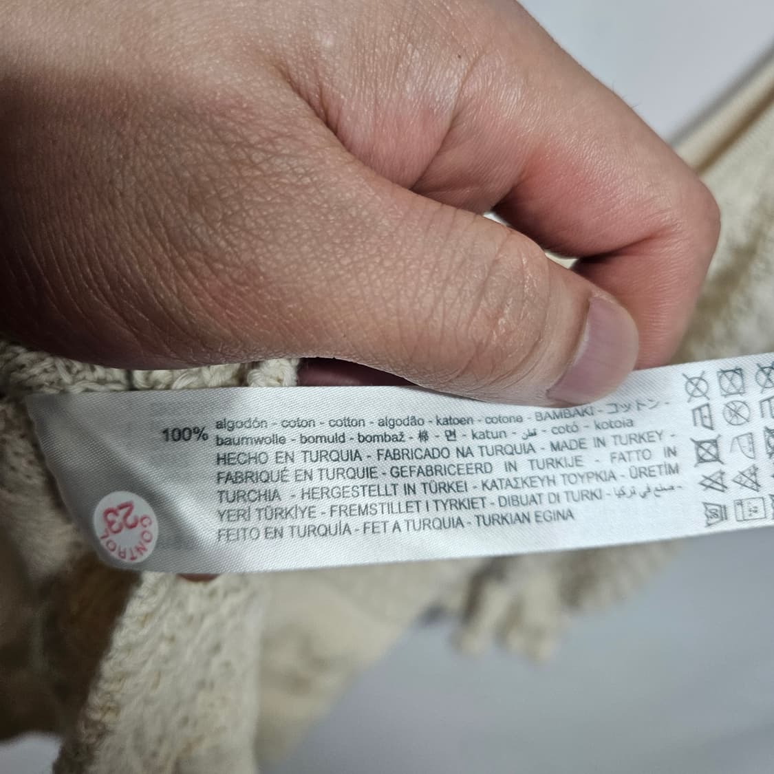 자라 U넥 펀칭 여름니트 S 상품이미지6