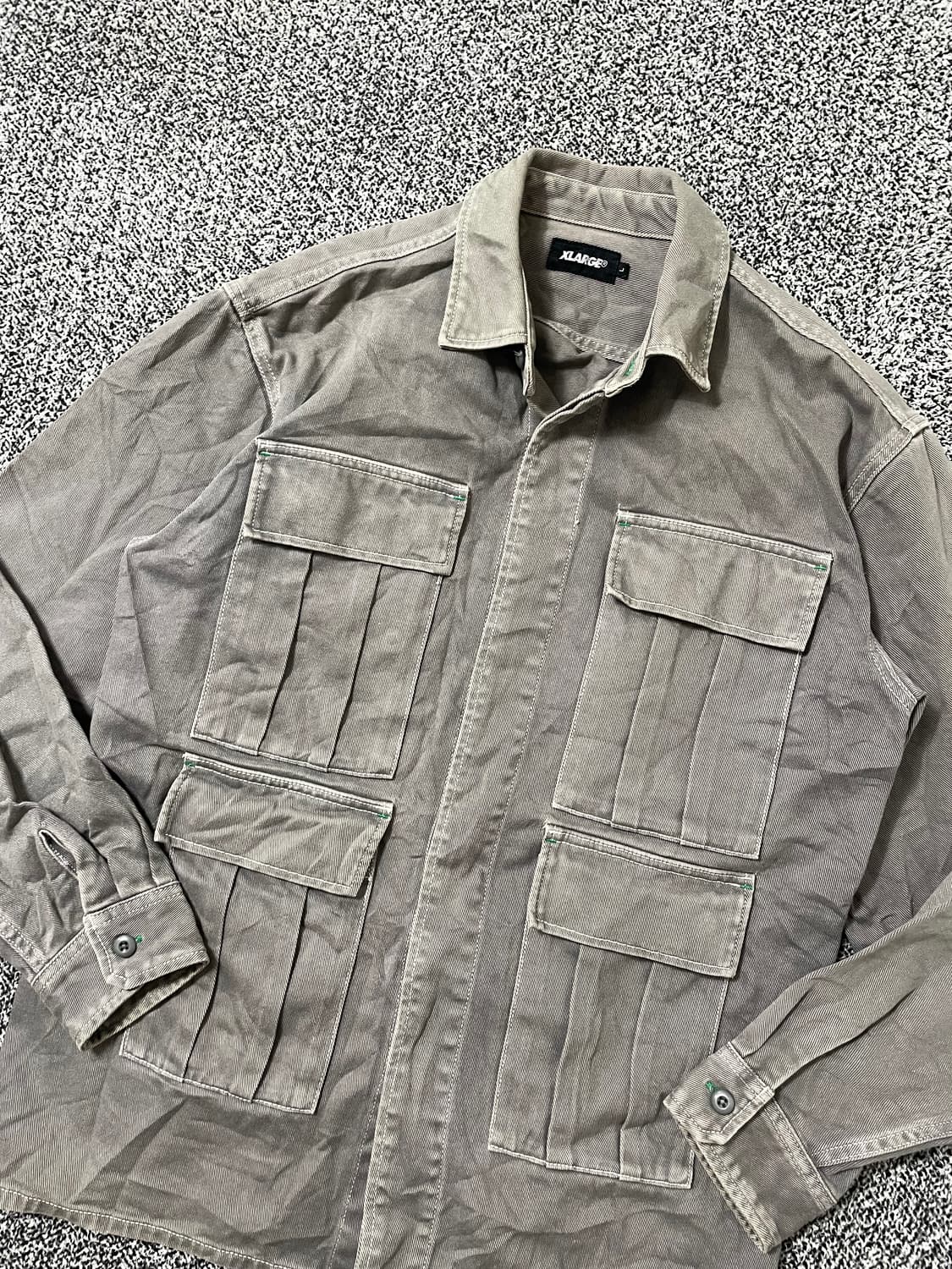 빈티지9. XLARGE 워싱 포켓 워크 자켓 그런지 빈티지 트러커 자켓 상품이미지2