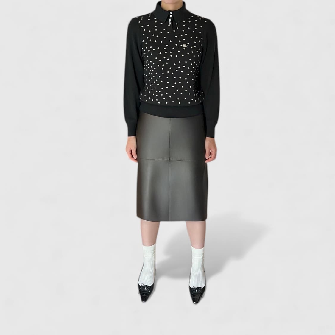 Jilsander leather skirt 상품이미지5