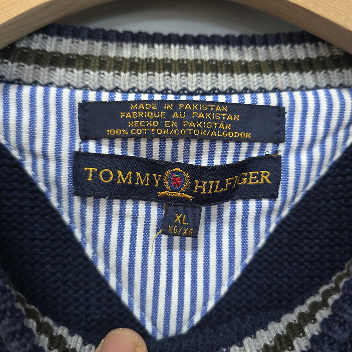 타미힐피거(TOMMY HILFIGER) 코튼 라운드니트 XL 상품이미지6