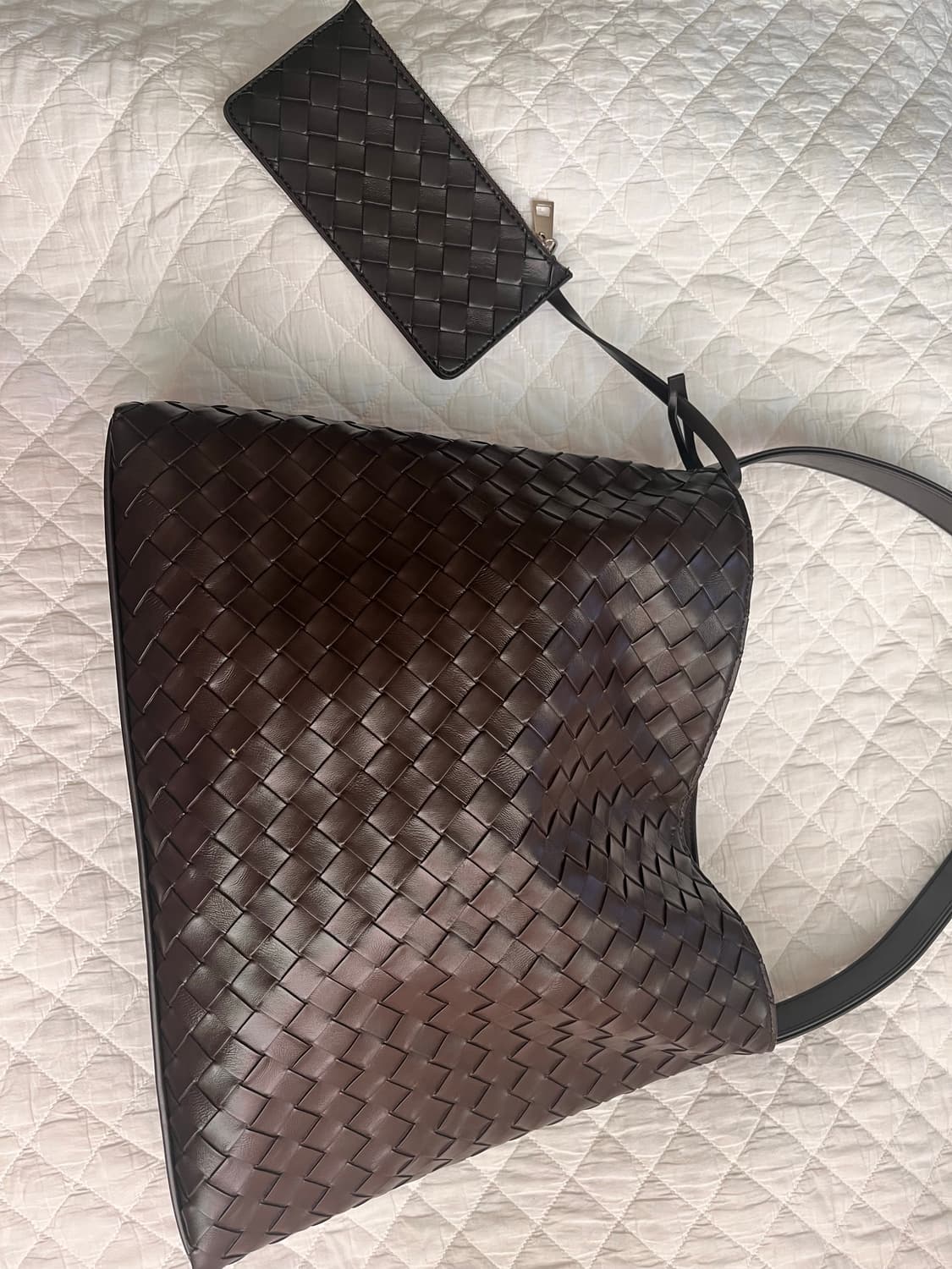 아노에틱 위빙백 숄더백 다크브라운 상품이미지2