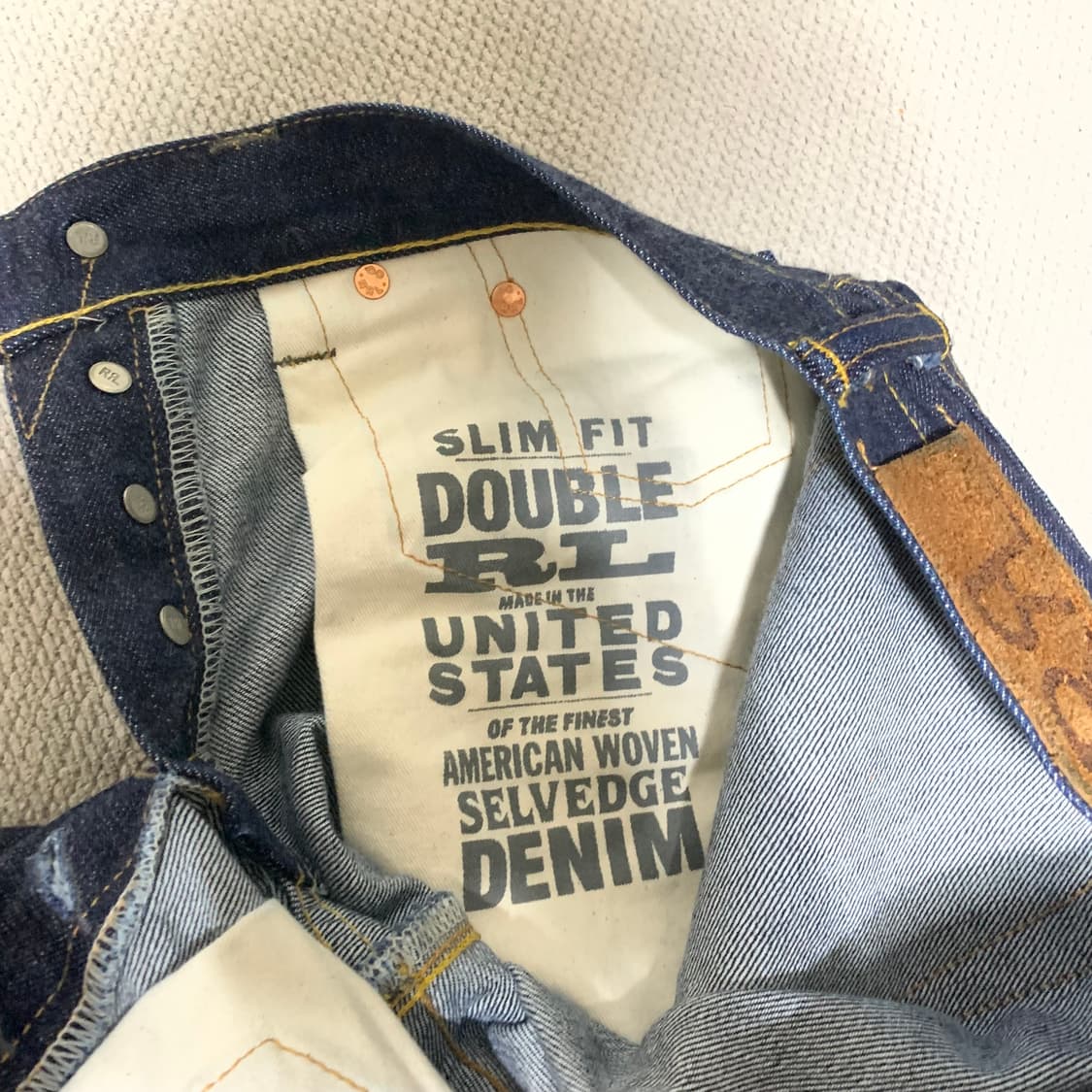 더블알엘 셀비지 데님 리지드 슬림핏 상품이미지5