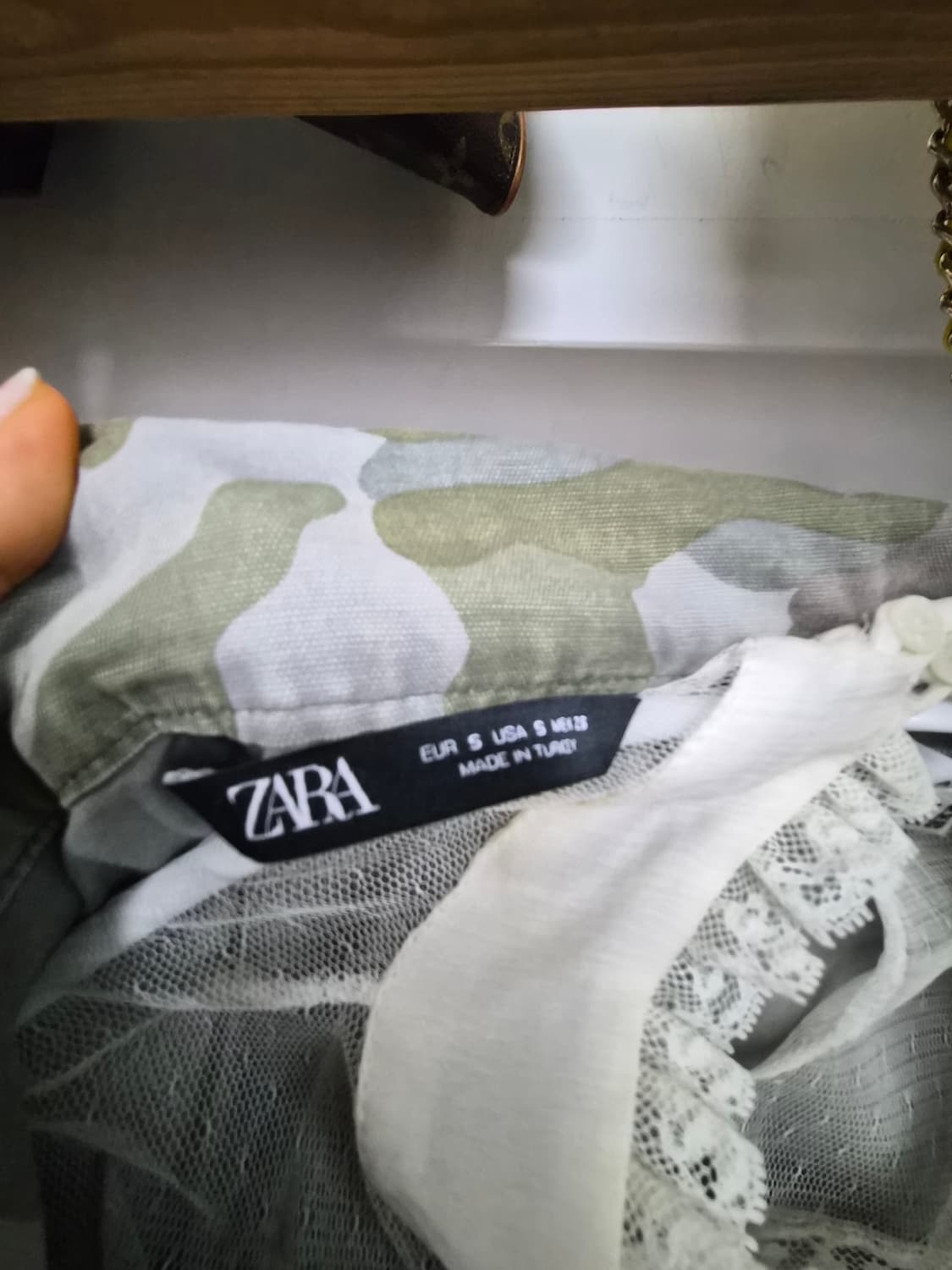 자라 카모 밀리터리 야상 점퍼 스타일 상품이미지3