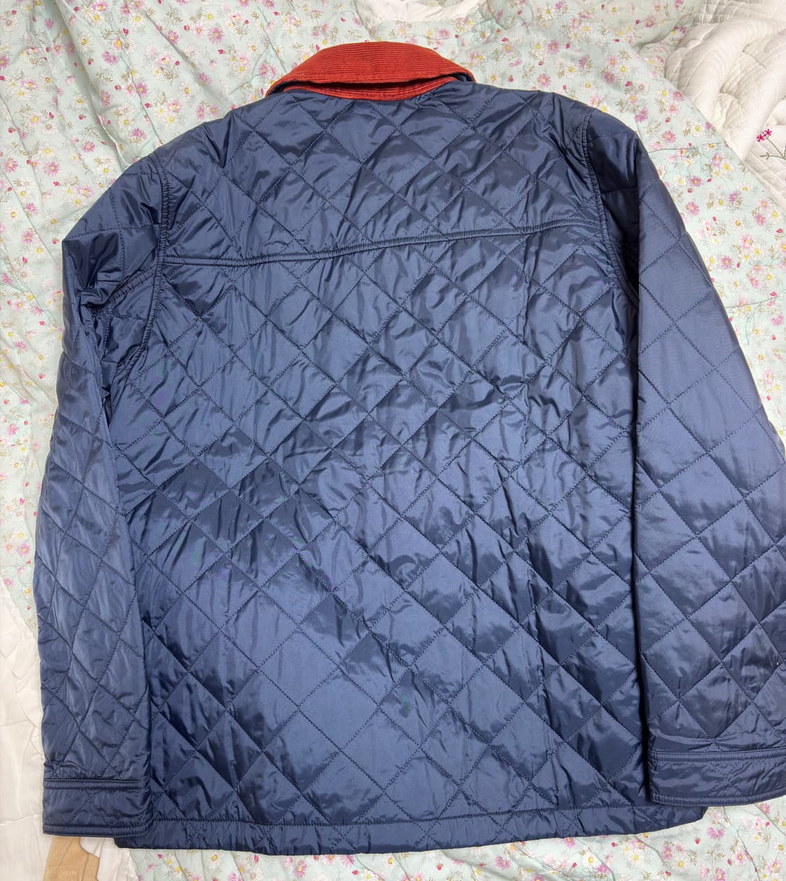 메종키츠네 바버 콜라보 퀄팅 자켓 네이비 L(105) 상품이미지2