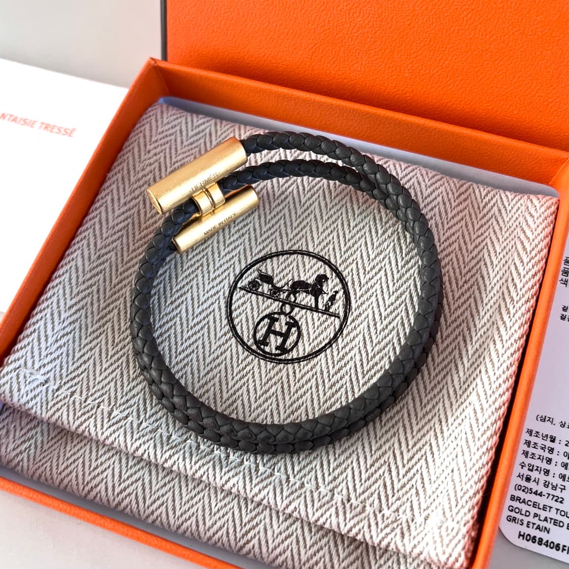 [A급/정품] 에르메스 골드 투니스 트레세 팔찌 상품이미지4
