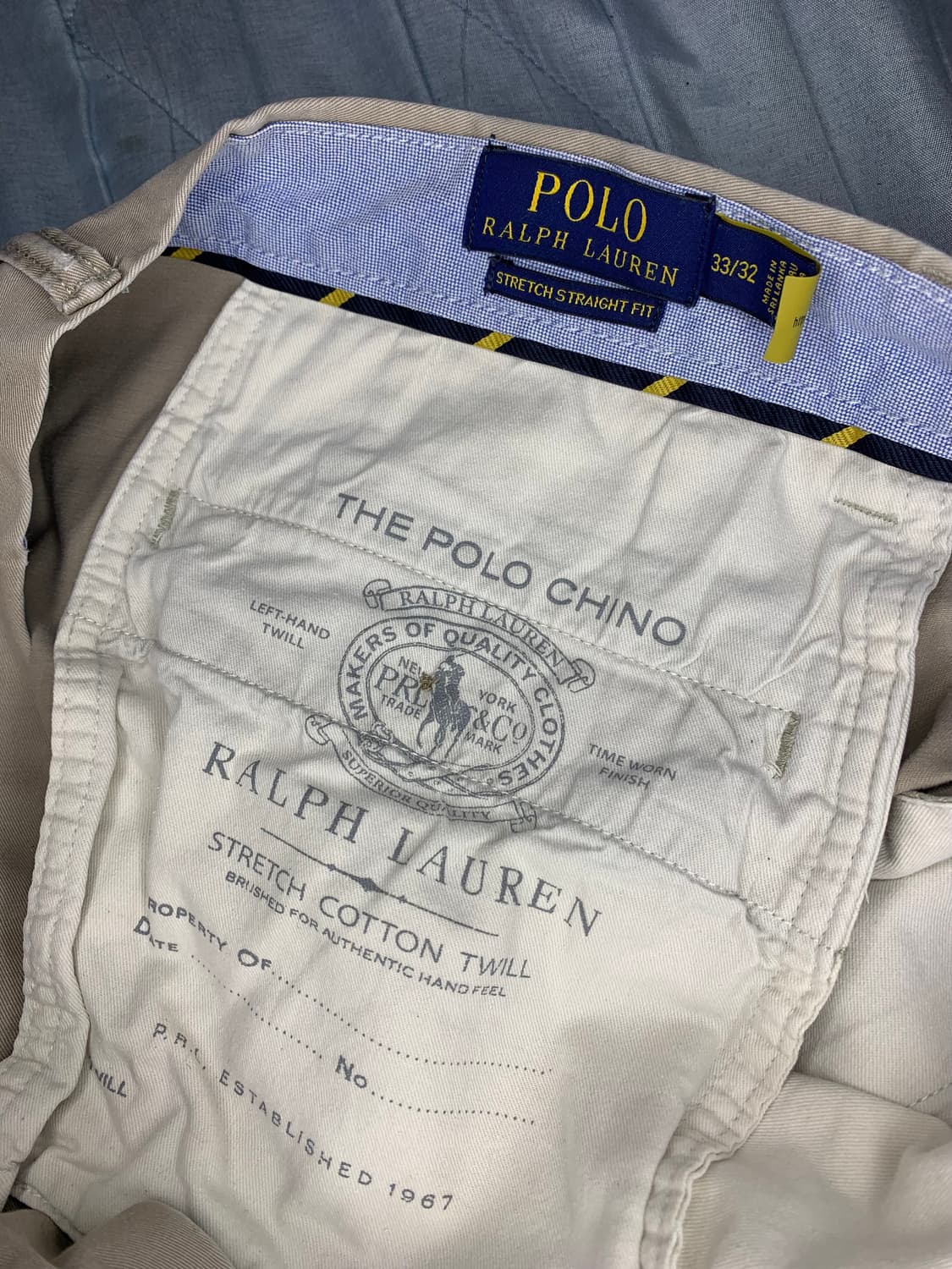 POLO RALPH LAUREN 스트레이트핏 워시 스트레치 치노 팬츠 상품이미지4
