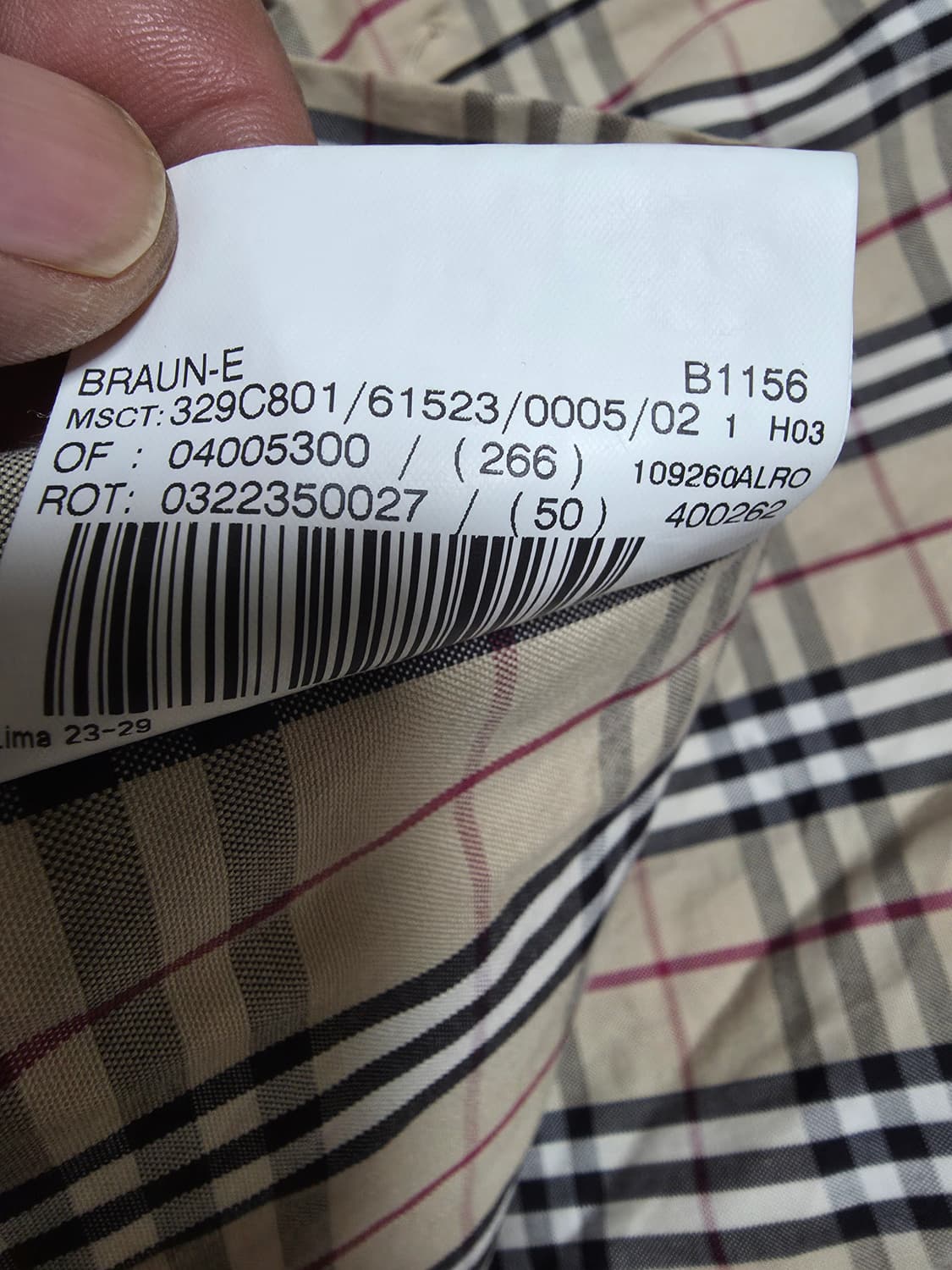 버버리셔츠  100~103 상품이미지7