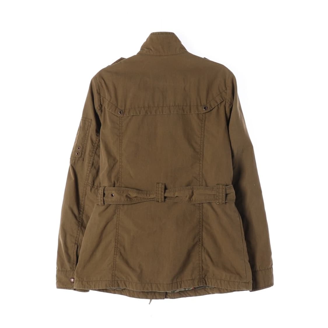 버커루 카키 브라운 벨티드 사파리 자켓 XS 상품이미지2