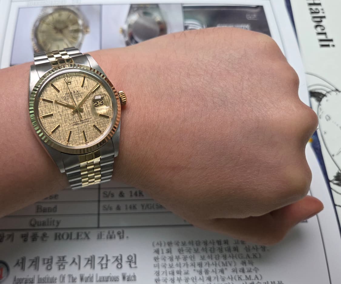 빈티지 롤렉스 데이저스트 16013 골드콤비 보카시판 쥬빌리줄 ver.  상품이미지9