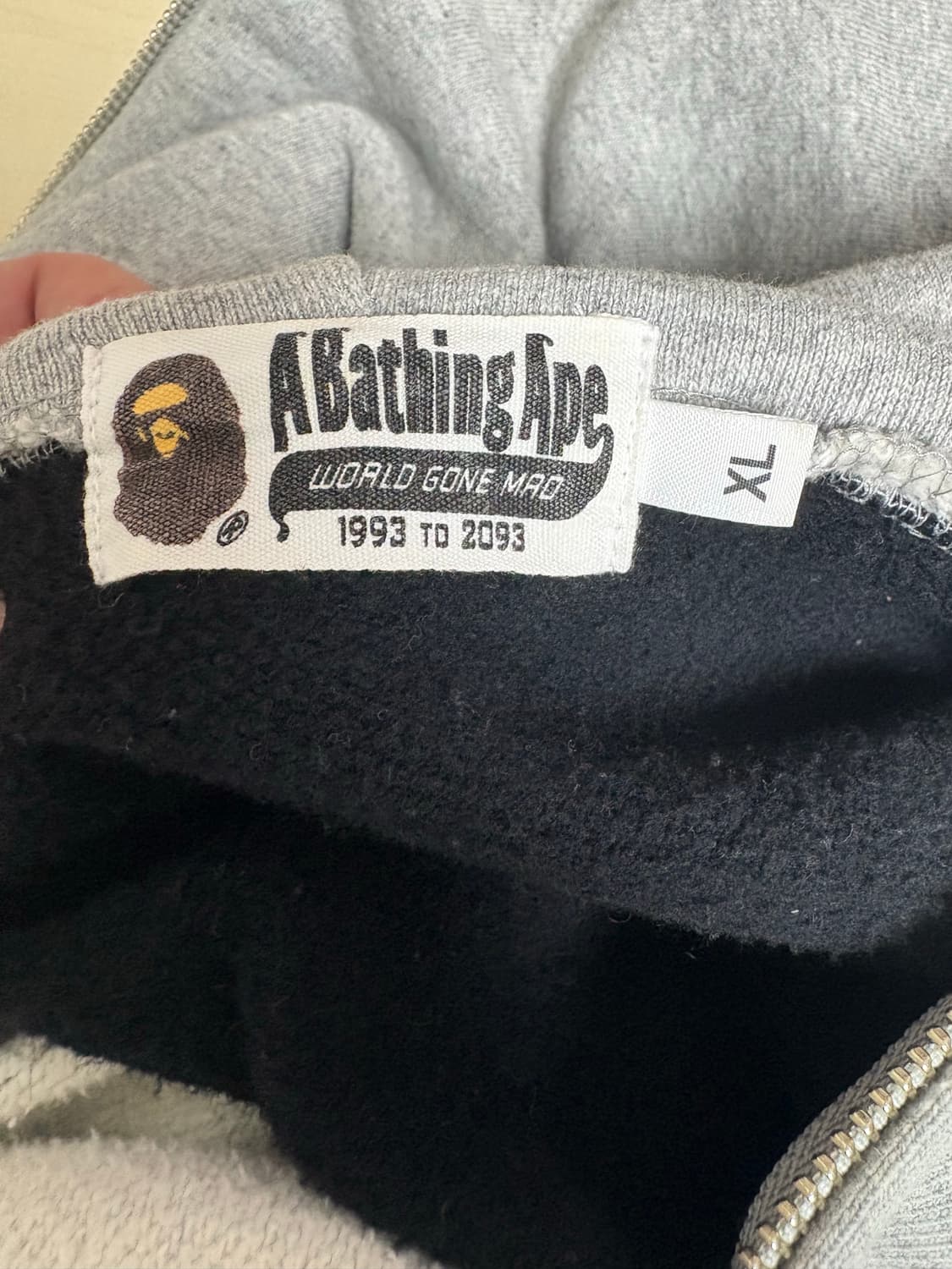 [XL] 베이프 그레이 판다 후드집업 판매합니다 상품이미지4