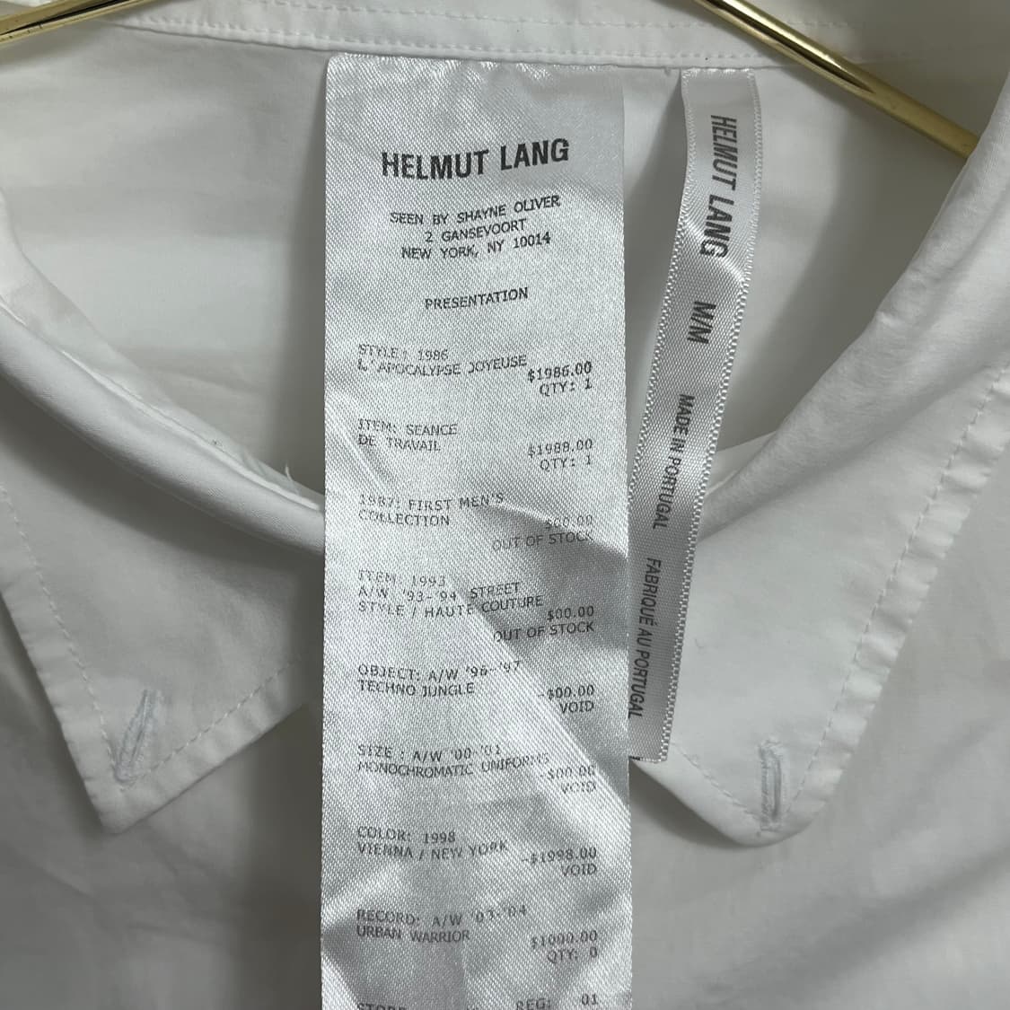 헬무트랭(HELMUT LANG) INDEX 오버핏 셔츠 상품이미지6