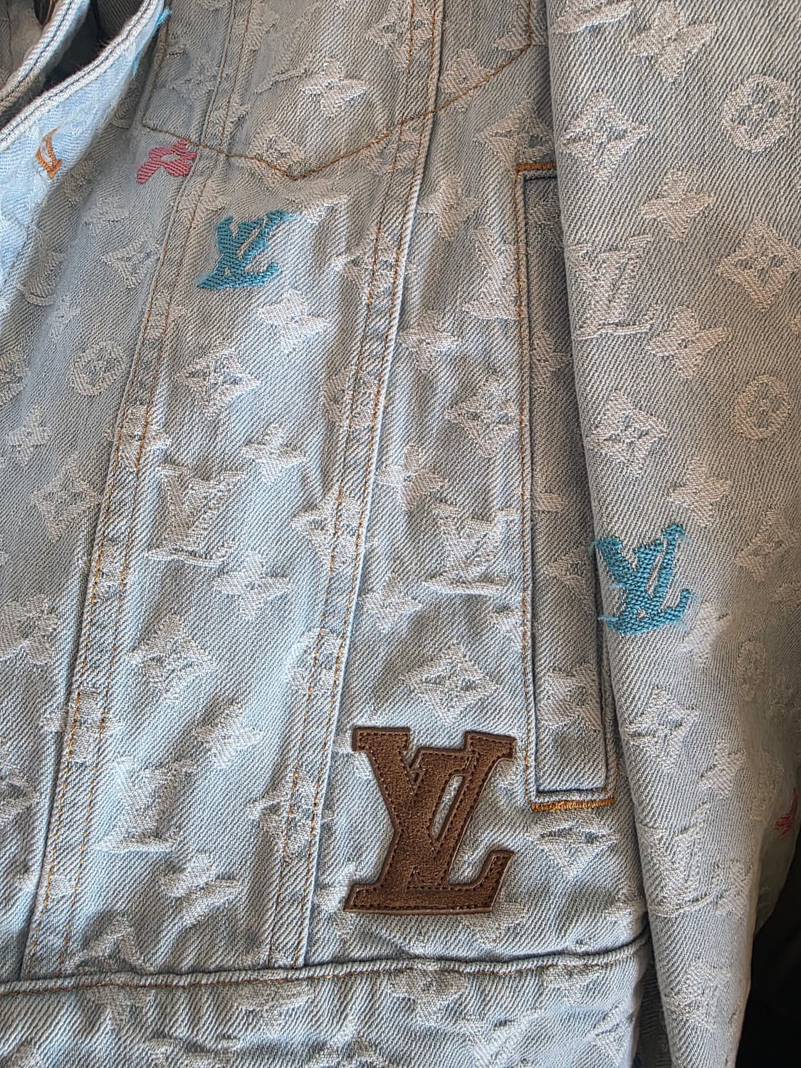 루이비통X 타일러 콜라보 데님자켓 46(새상품) 상품이미지7